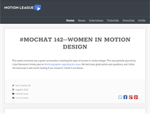 Tablet Screenshot of motionleague.com